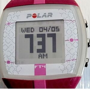 FT4 Pink Fitness Watch And Heart Rate Strap